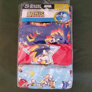 4 Sonic The Hedgehog Boys’ Boxer Briefs 4 ONLY 1 MISSING Size 8